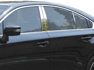 QAA - Subaru Legacy 2015-2019, 4-door, Sedan (6 piece Stainless Steel Pillar Post Trim ) PP15446 QAA - Image 1