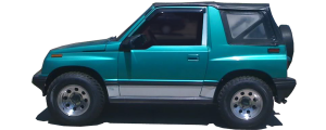 QAA - Suzuki Sidekick 1989-1998, 2-door, Compact SUV (2 piece Stainless Steel Pillar Post Trim ) PP89375 QAA - Image 2