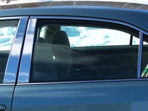 Toyota Camry 2007-2011, 4-door, Sedan (6 piece Stainless Steel Pillar Post Trim ) PP27131 QAA