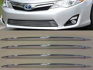 Toyota Camry 2012-2014, 4-door, Sedan (4 piece Chrome Plated ABS plastic Grill Overlay Bottom Section Inserts ) SGC12130 QAA