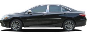 QAA - Toyota Camry 2015-2017, 4-door, Sedan (4 piece Stainless Steel Rocker Panel Trim, Lower Kit 1.375" Width On the doors Only, spans from the bottom of the door UP to the specified width.) TH15130 QAA - Image 3