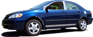 QAA - Toyota Corolla 2003-2008, 4-door, Sedan (1 piece Stainless Steel Rear Deck Trim, Trunk Lid Accent 2" Width ) RD24112 QAA - Image 2