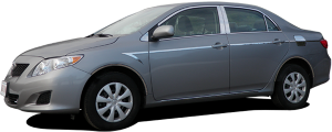 QAA - Toyota Corolla 2009-2013, 4-door, Sedan (16 piece Stainless Steel Window Trim Package Includes Upper Trim, Pillar Posts and Window Sills - FULL Package ) WP29113 QAA - Image 2