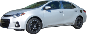 QAA - Toyota Corolla 2014-2019, 4-door, Sedan (4 piece Stainless Steel Body Side Molding Accent Trim 1" wide ) AT14112 QAA - Image 2