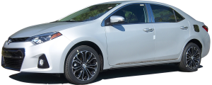 QAA - Toyota Corolla 2014-2019, 4-door, Sedan (4 piece Stainless Steel Body Side Molding Accent Trim 1" wide ) AT14112 QAA - Image 3