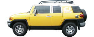 QAA - Toyota FJ Cruiser 2007-2014, 4-door, SUV (18 piece Stainless Steel Window Trim Package Includes Upper Trim, Pillar Posts and Window Sills - FULL Package ) WP27140 QAA - Image 3