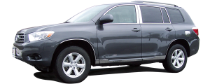 QAA - Toyota Highlander 2008-2013, 4-door, SUV (1 piece Stainless Steel License Bar, Above plate accent Trim with "HIGHLANDER" Logo Cut Out ) LB28110 QAA - Image 2