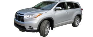 QAA - Toyota Highlander 2014-2019, 4-door, SUV (2 piece Stainless Steel Rear Window Trim ) RW14110 QAA - Image 2