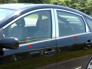 Toyota Prius 2004-2009, 4-door, Hatchback (4 piece Stainless Steel Window Sill Trim Set ) WS24135 QAA