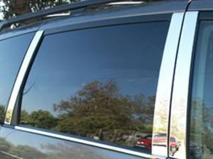 Toyota Sienna 2004-2010, 4-door, Minivan (6 piece Stainless Steel Pillar Post Trim ) PP24151 QAA