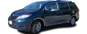 QAA - Toyota Sienna 2011-2020, 4-door, Minivan (8 piece Chrome Plated ABS plastic Door Handle Cover Kit ) DH11152 QAA - Image 2