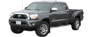 QAA - Toyota Tacoma 1995-2004, 2-door, Pickup Truck, Regular Cab, Short Bed, 4WD (10 piece Stainless Steel Rocker Panel Trim, Upper Kit 4" - 4.5" tapered Width Spans from the bottom of the molding DOWN to the specified width.) TH95175 QAA - Image 2