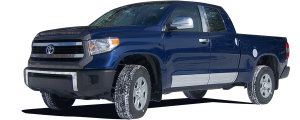 QAA - Toyota Tundra 2007-2020, 4-door, Pickup Truck (4 piece Stainless Steel Pillar Post Trim ) PP27145 QAA - Image 2