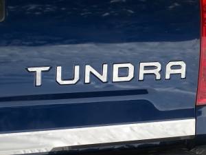 QAA - Toyota Tundra 2014-2020, 2-door, 4-door, Pickup Truck (6 piece Stainless Steel "TUNDRA" Tailgate Letter Inserts ) SGR14145 QAA - Image 1
