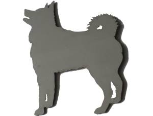QAA - Universal Decal N/A, Fits ALL (2 piece Stainless Steel Husky Dog Universal Decal, each emblem is approximately 3.25"x3.75" ) SGR11013 QAA - Image 1