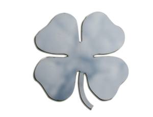 QAA - Universal Decal N/A, Fits ALL (2 piece Stainless Steel Four Leaf Clover Universal Decal, each emblem is approximately 2.25" in diameter ) SGR11019 QAA - Image 1