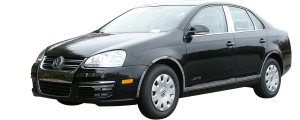 QAA - Volkswagen Jetta 1999-2004, 4-door, Sedan (6 piece Stainless Steel Pillar Post Trim ) PP22666 QAA - Image 2