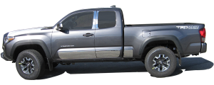 QAA - Toyota Tacoma 2016-2020, 4-door, Pickup Truck, Access Cab, 6' Bed (6 piece Stainless Steel Body Molding Insert Trim Kit 1.5" Width ) MI16172 QAA - Image 6