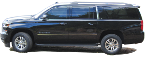 QAA - Chevrolet Suburban 2015-2020, 4-door, SUV (10 piece Stainless Steel Pillar Post Trim Includes the vertical strip for the rear most pillar section ) PP55199 QAA - Image 3