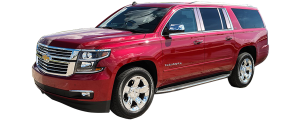 QAA - Chevrolet Suburban 2015-2020, 4-door, SUV (6 piece Stainless Steel Roof Rack Trim With seem cap piece Note: This item adheres to the existing factory SS Roof Rack Trim.You must have the factory SS Roof Rack Trim to use this item.) RR55198 QAA - Image 4