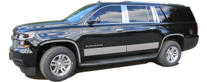 QAA - Chevrolet Suburban 2015-2020, 4-door, SUV (2 piece Stainless Steel License Bar Extension Trim 1.25" Width ) LB55195 QAA - Image 2