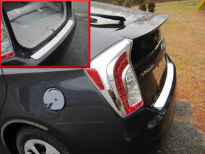 Toyota Prius 2010-2015, 4-door, Hatchback (1 piece Stainless Steel Rear Bumper Trim Accent ) RB10135 QAA