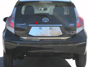 QAA - Toyota Prius C 2012-2019, 4-door, Hatchback (1 piece Stainless Steel License Bar, Above plate accent Trim ) LB12705 QAA - Image 1