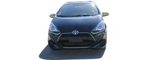 QAA - Toyota Prius C 2012-2017, 4-door, Hatchback (3 piece Stainless Steel Front Grille Accent Trim ) SG12705 QAA - Image 5