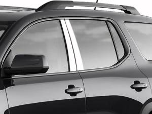 QAA - GMC Acadia 2017-2020, 4-door, SUV (4 piece Stainless Steel Pillar Post Trim ) PP57425 QAA - Image 1