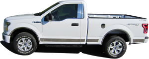 QAA - Ford F-250 & F-350 Super Duty 2017-2020, 2-door, Pickup Truck, Regular Cab (4 piece Stainless Steel Pillar Post Trim Does NOT include keyless touch pad ) PP55307 QAA - Image 3