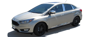 QAA - Ford Focus 2015-2018, 4-door, Sedan (1 piece Stainless Steel Rear Deck Trim, Trunk Lid Accent ) RD55345 QAA - Image 2