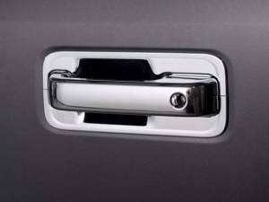 Ford F-150 2015-2020, 2-door, Pickup Truck (6 piece Chrome Plated ABS plastic Door Handle Cover Kit Includes Key Includes Base Surround) DH55305 QAA