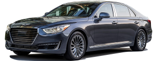 QAA - Genesis G90 2017-2020, 4-door, Sedan (4 piece Stainless Steel Pillar Post Trim ) PP17348 QAA - Image 2