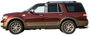 QAA - Ford Expedition 2015-2017, 4-door, SUV (4 piece Stainless Steel Rocker Panel Trim, Upper Kit 5" Width, with top and bottom crease, PLATINUM ONLY (Does NOT fit the EL Model) Spans from the bottom of the molding DOWN to the specified width.) TH55385 QAA - Image 3