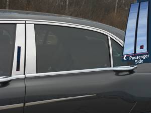 Lincoln Continental 2017-2020, 4-door, Sedan (6 piece Stainless Steel Pillar Post Trim ) PP57681 QAA