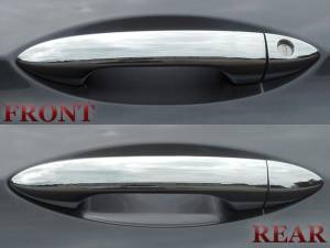 Honda Pilot 2016-2020, 4-door, SUV (8 piece Chrome Plated ABS plastic Door Handle Cover Kit Includes passenger key access, Does NOT include smart key access ) DH16260 QAA