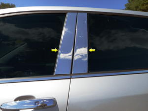 QAA - Chevrolet Equinox 2018-2020, 4-door, SUV (4 piece Stainless Steel Pillar Post Trim ) PP58160 QAA - Image 1