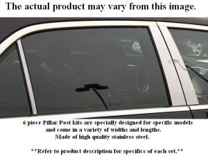 Saturn Vue 2003-2007, 4-door, SUV (8 piece Stainless Steel Pillar Post Trim ) PP43443 QAA