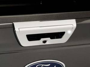 Ford F-150 2015-2017, 2-door, 4-door, Pickup Truck (2 piece Chrome Plated ABS plastic Tailgate Handle Cover Includes camera & LED Light access ) DH55313 QAA