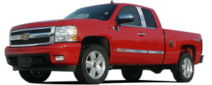 QAA - Chevrolet Silverado 2007-2013, 4-door, Pickup Truck, Crew Cab (4 piece Stainless Steel Window Sill Trim Set ) WS47184 QAA - Image 2