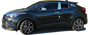 QAA - Toyota C-HR 2018-2020, 4-door, Crossover SUV (6 piece Stainless Steel Door Handle Accent Trim Rear Door Handle Accent Trim ONLY ) DH18140 QAA - Image 2
