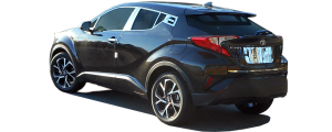 QAA - Toyota C-HR 2018-2020, 4-door, Crossover SUV (6 piece Stainless Steel Door Handle Accent Trim Rear Door Handle Accent Trim ONLY ) DH18140 QAA - Image 3