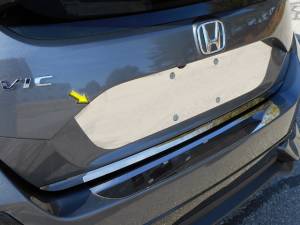 QAA - Honda Civic 2016-2020, 4-door, Hatchback (1 piece Stainless Steel License Plate Bezel ) LP16214 QAA - Image 1
