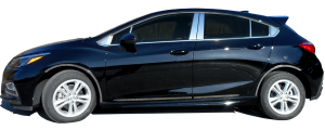 QAA - Chevrolet Cruze 2017-2019, 4-door, Hatchback (8 piece Stainless Steel Pillar Post Trim Includes two Rear Pillar pieces ) PP57802 QAA - Image 3