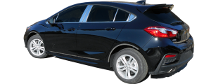 QAA - Chevrolet Cruze 2017-2019, 4-door, Hatchback (8 piece Stainless Steel Pillar Post Trim Includes two Rear Pillar pieces ) PP57802 QAA - Image 4