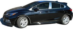QAA - Chevrolet Cruze 2017-2019, 4-door, Hatchback (16 piece Stainless Steel Pillar Post Trim Includes two front and two Rear Pillar pieces and the front and rear triangle pieces ) PP57806 QAA - Image 2