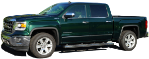QAA - GMC Sierra 2014-2018, 2-door, 4-door, Pickup Truck, 1500, 2500, 3500 (2 piece Chrome Plated ABS plastic Mirror Cover Set Tow Mirrors, Top Only ) MC54182 QAA - Image 2