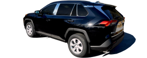 QAA - Toyota Rav4 2019-2020, 4-door, SUV (2 piece Chrome Plated ABS plastic Mirror Cover Set Top Half Only, Snap on replacement ) MC16175 QAA - Image 3