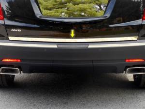 Chrome Trim - Trunk Lid Accents - QAA - Cadillac XT5 2017-2020, 4-door, SUV (1 piece Stainless Steel Rear Deck Trim, Trunk Lid Accent 1.25" Width ) RD57260 QAA