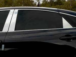 Toyota Avalon 2019-2020, 4-door, Sedan (6 piece Stainless Steel Pillar Post Trim Includes Rear Triangle piece ) PP19166 QAA